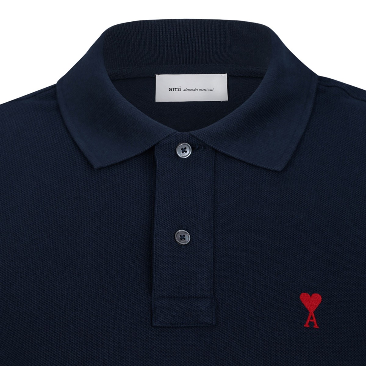 Navy Blue Organic Cotton Polo Shirt