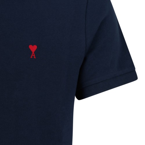 Navy Blue Organic Cotton Polo Shirt