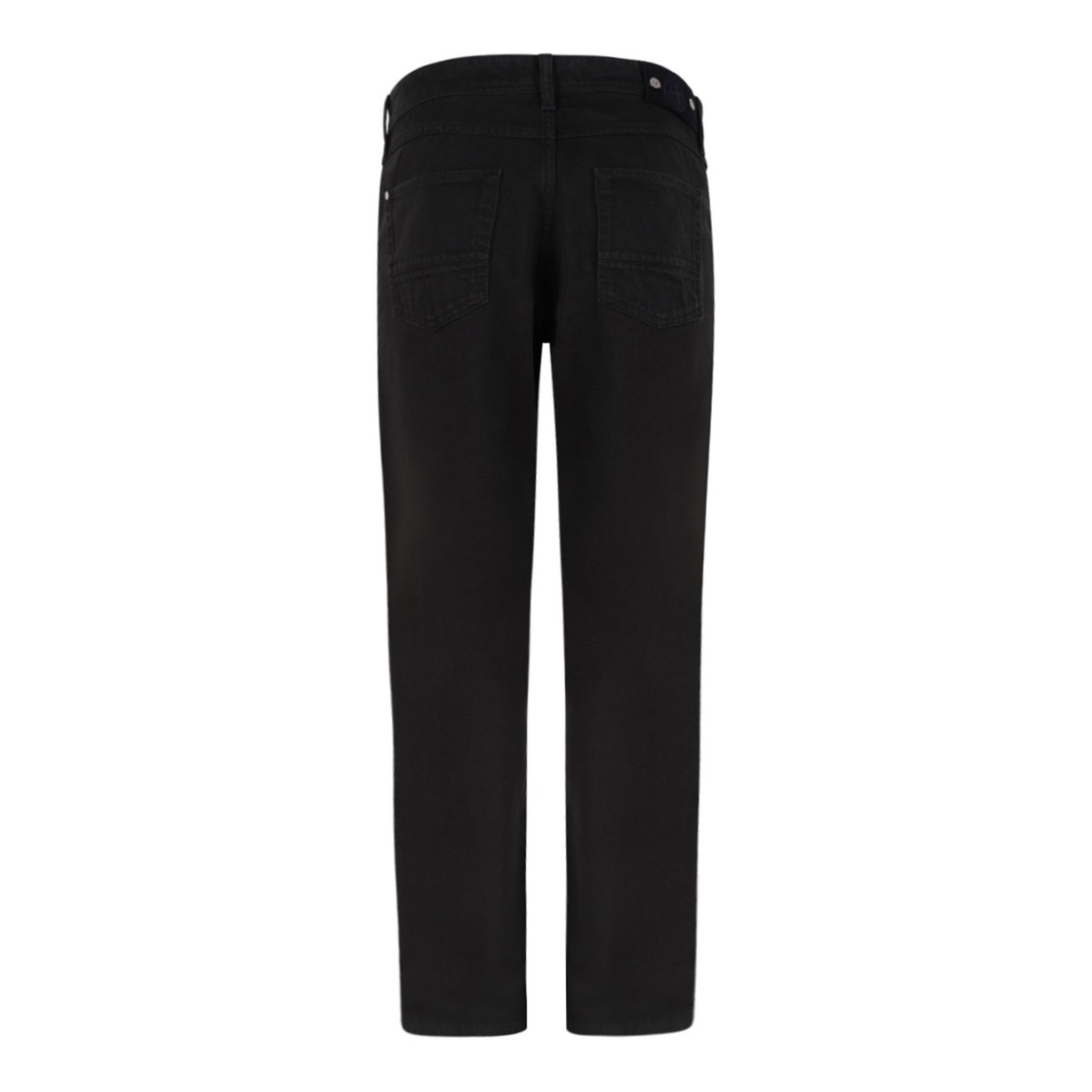 Black Straight-Leg Jeans