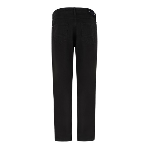 Black Straight-Leg Jeans