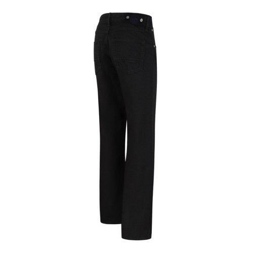 Black Straight-Leg Jeans