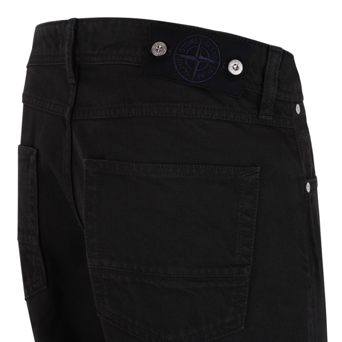 Black Straight-Leg Jeans