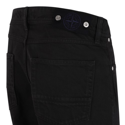 Black Straight-Leg Jeans