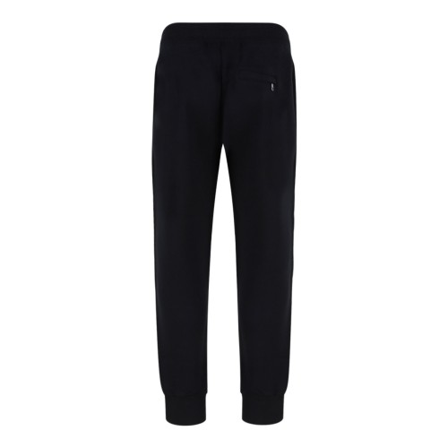 Dark Blue Emblem Drawstring Track Pants