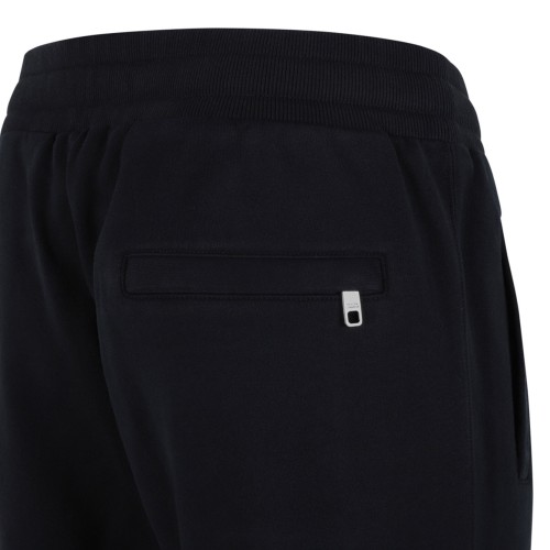 Dark Blue Emblem Drawstring Track Pants