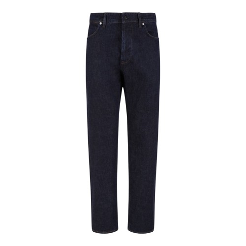 Dark Blue Straight-Leg Jeans