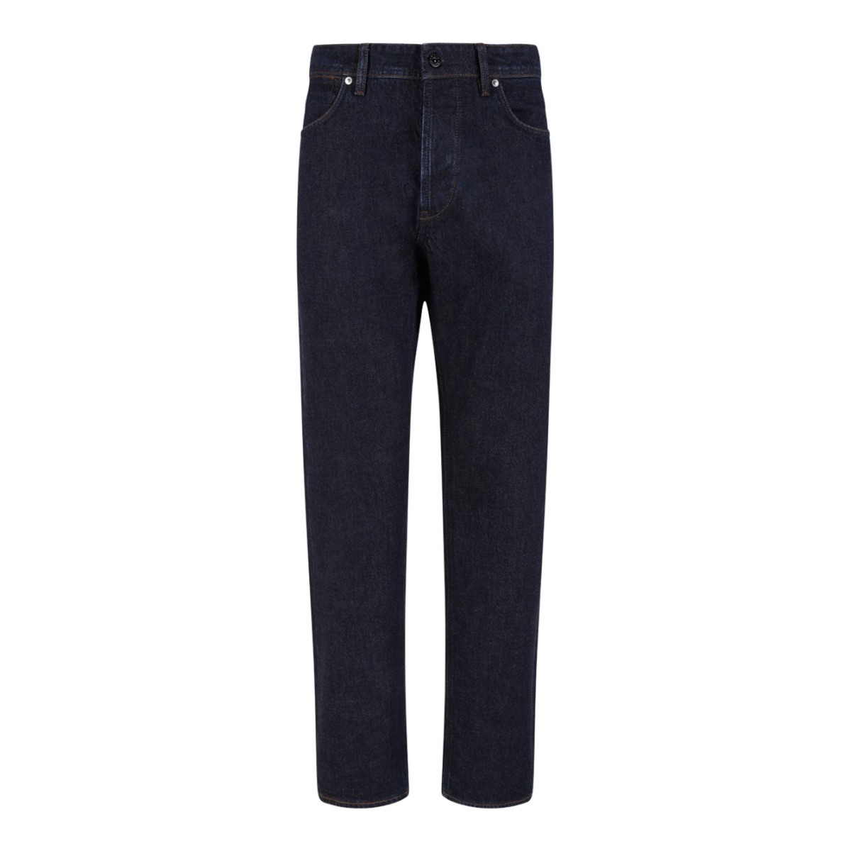 Dark Blue Straight-Leg Jeans