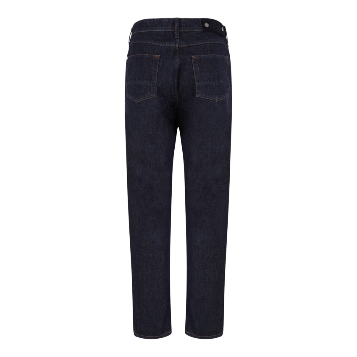 Dark Blue Straight-Leg Jeans