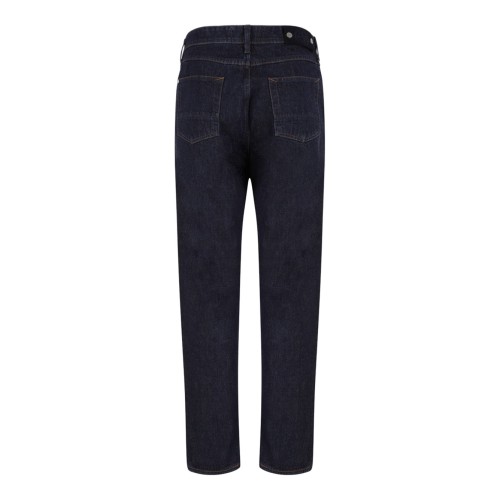 Dark Blue Straight-Leg Jeans