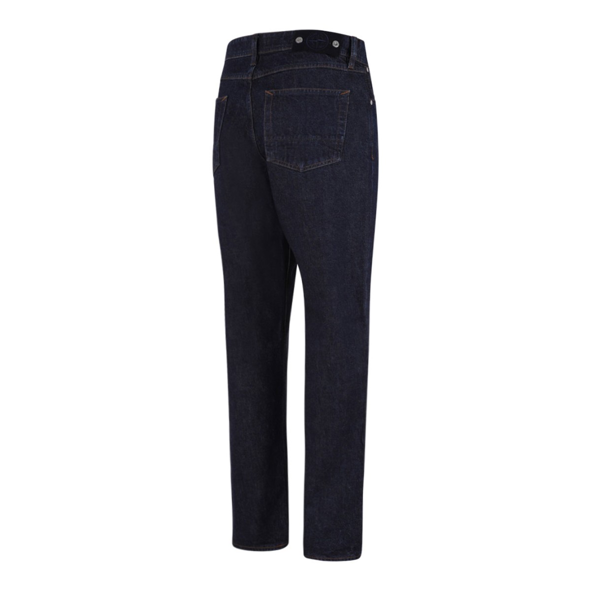 Dark Blue Straight-Leg Jeans