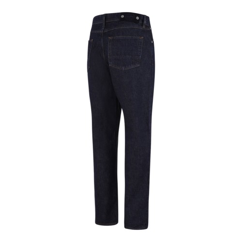 Dark Blue Straight-Leg Jeans