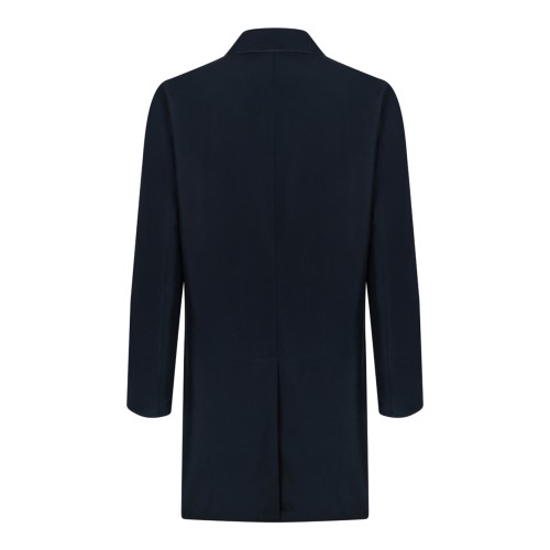Navy Double-Face Single-Breasted Overcoat 2