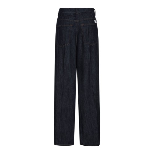 Dark Blue Wide-Leg Jeans 2