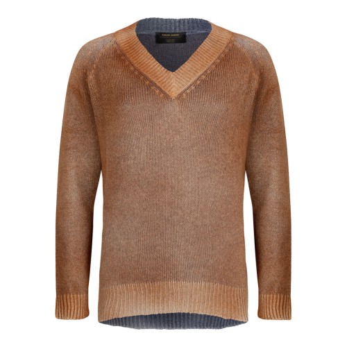 Brown V-Neck Sweater