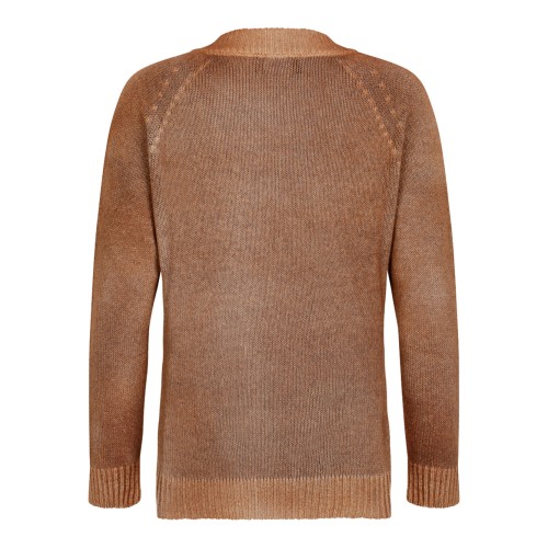 Brown V-Neck Sweater 2