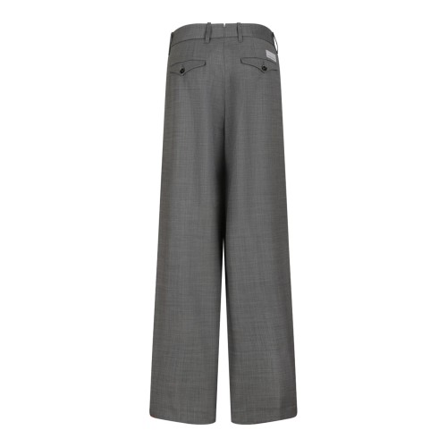 Grey Wide-Leg Trousers