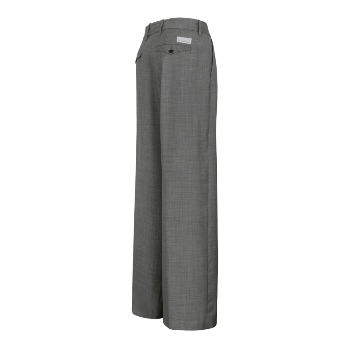 Grey Wide-Leg Trousers