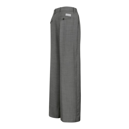 Grey Wide-Leg Trousers