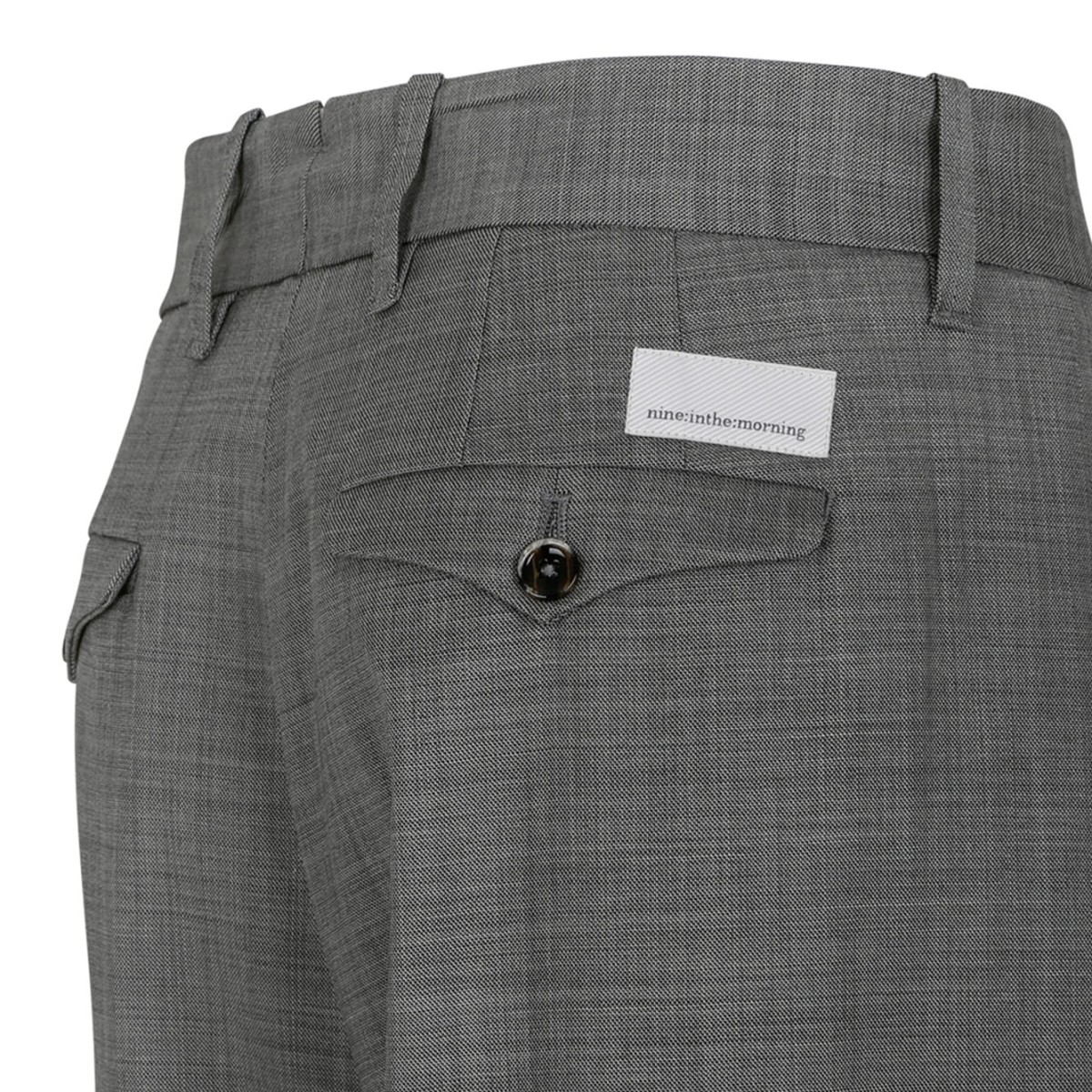 Grey Wide-Leg Trousers