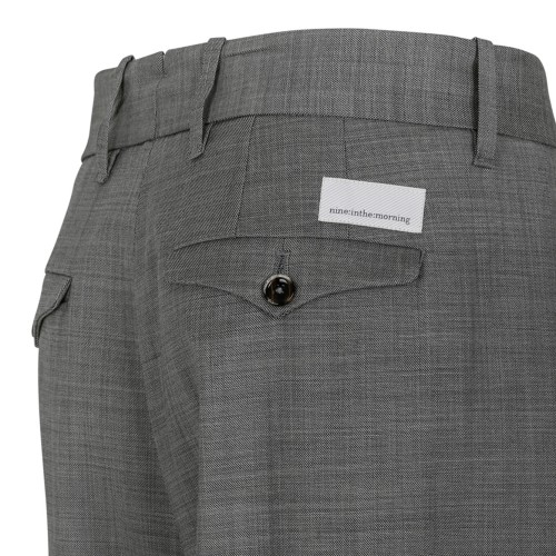 Grey Wide-Leg Trousers