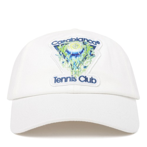 White Tennis Club Baseball Cap