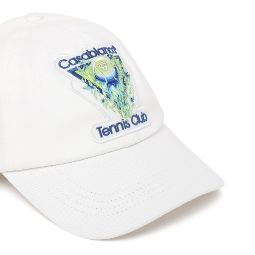White Tennis Club Baseball Cap 2
