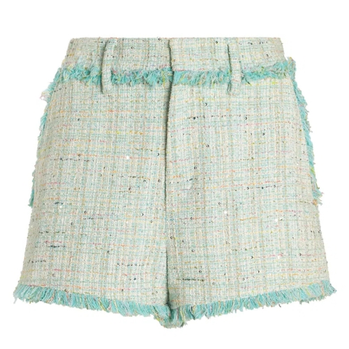 Canal Green Multi-Thread Jacquard Shorts