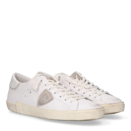 Drapeau White Leather Sneakers 2