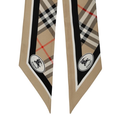 Vintage Check Silk Skinny Scarf 2