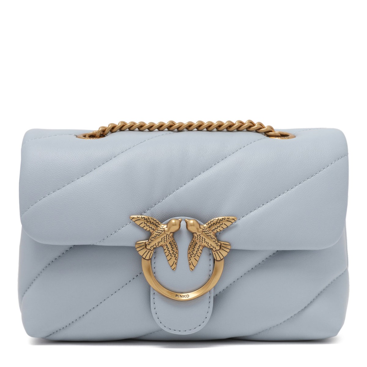 Cream Quilted Love Bag