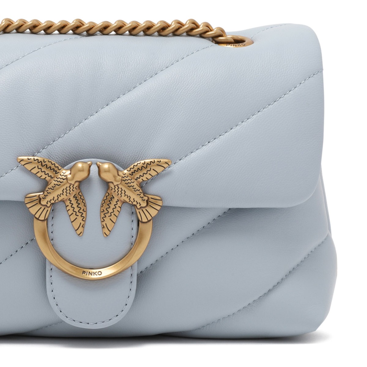 Cream Quilted Love Bag