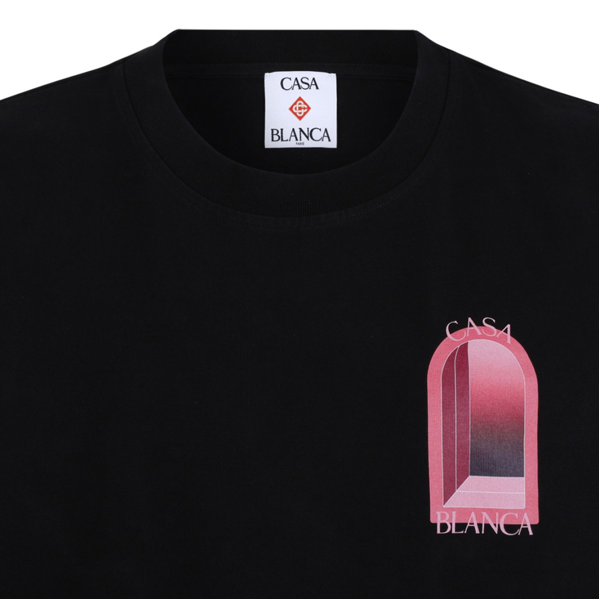 Black Casa Blanca Graphic T-Shirt