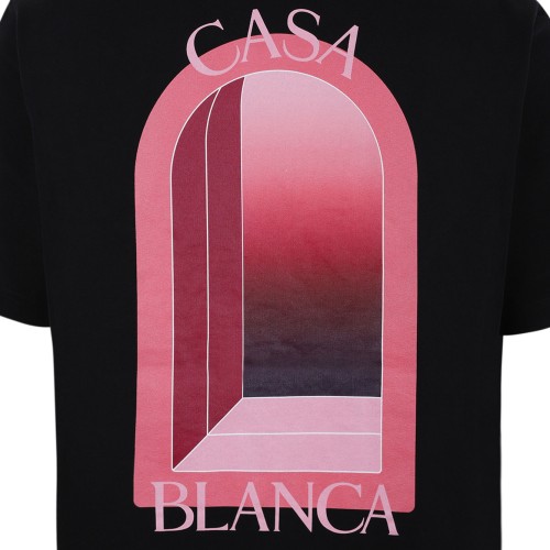 Black Casa Blanca Graphic T-Shirt