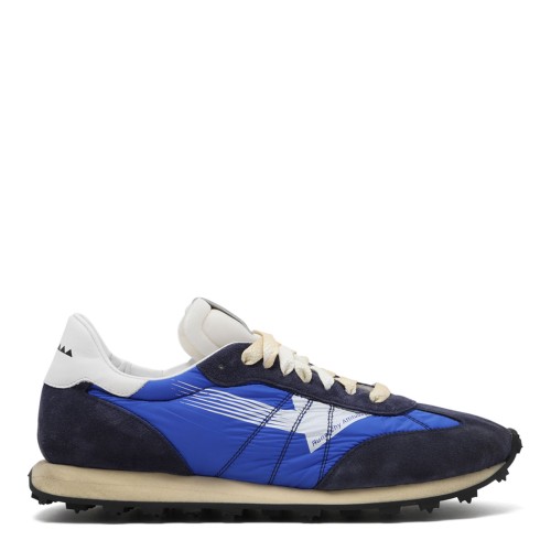 Run Of Aletheia m4425 Sneakers Blue and Dark Blue Suede and Nylon