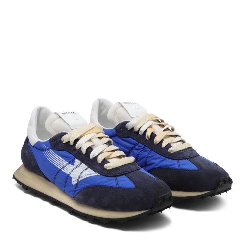 Run Of Aletheia m4425 Sneakers Blue and Dark Blue Suede and Nylon