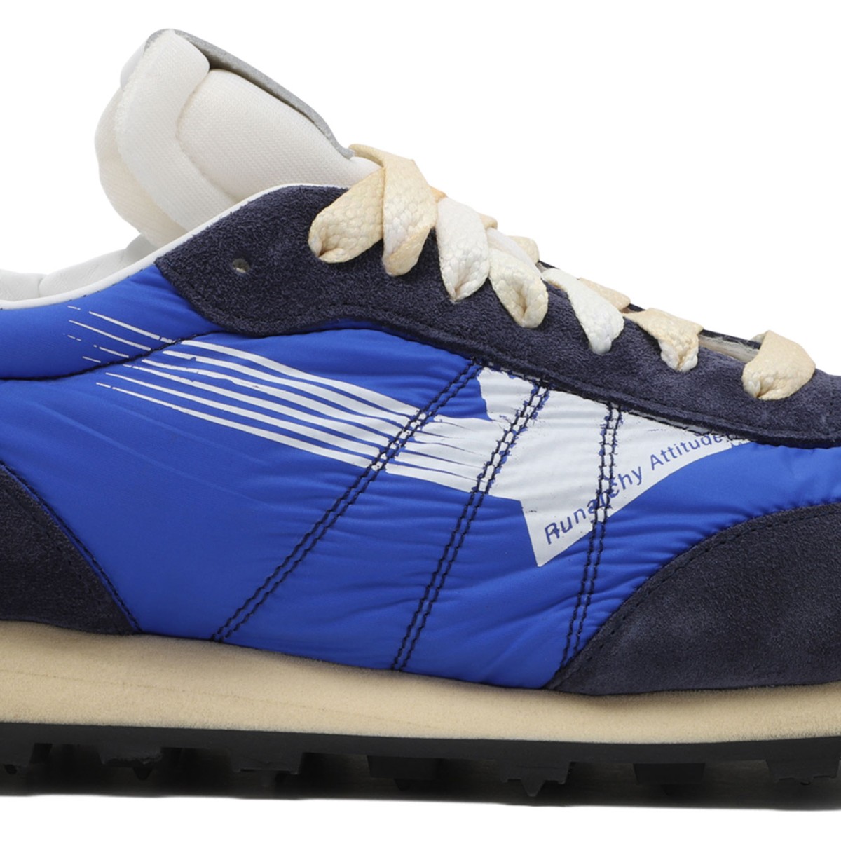 Run Of Aletheia m4425 Sneakers Blue and Dark Blue Suede and Nylon