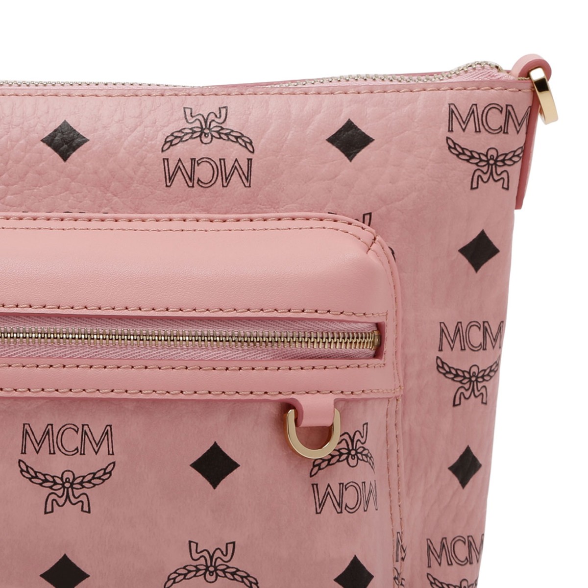Pink Visetos Crossbody Bag