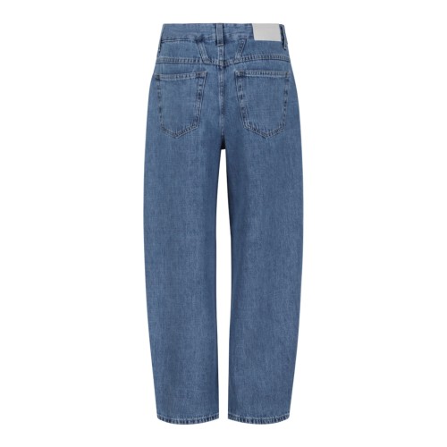 Blue Straight-Leg Denim Jeans 2