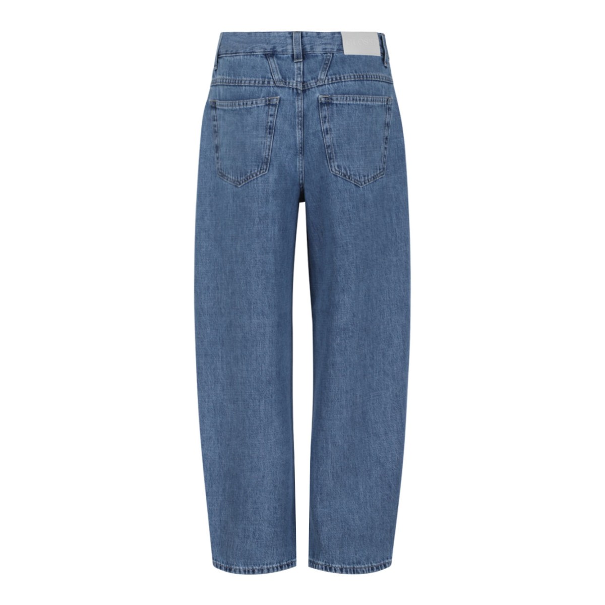 Blue Straight-Leg Denim Jeans