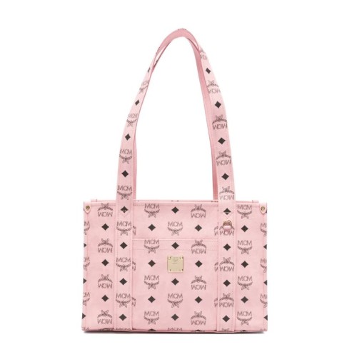 Pink Visetos Shopper Tote Bag