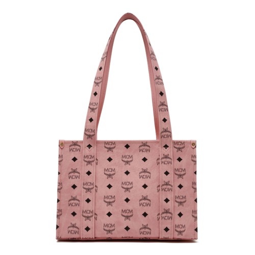 Pink Visetos Shopper Tote Bag 2