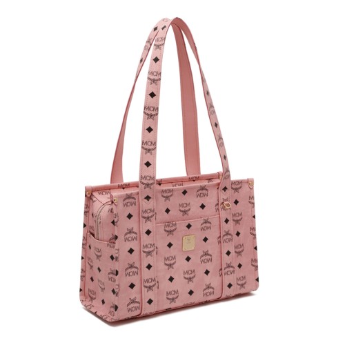Pink Visetos Shopper Tote Bag
