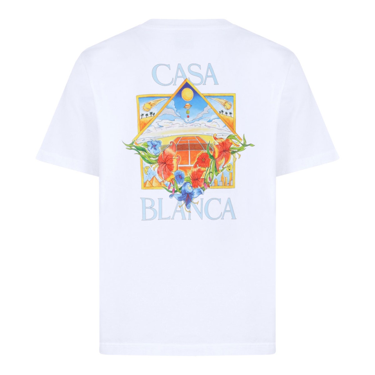 White Graphic Print T-Shirt