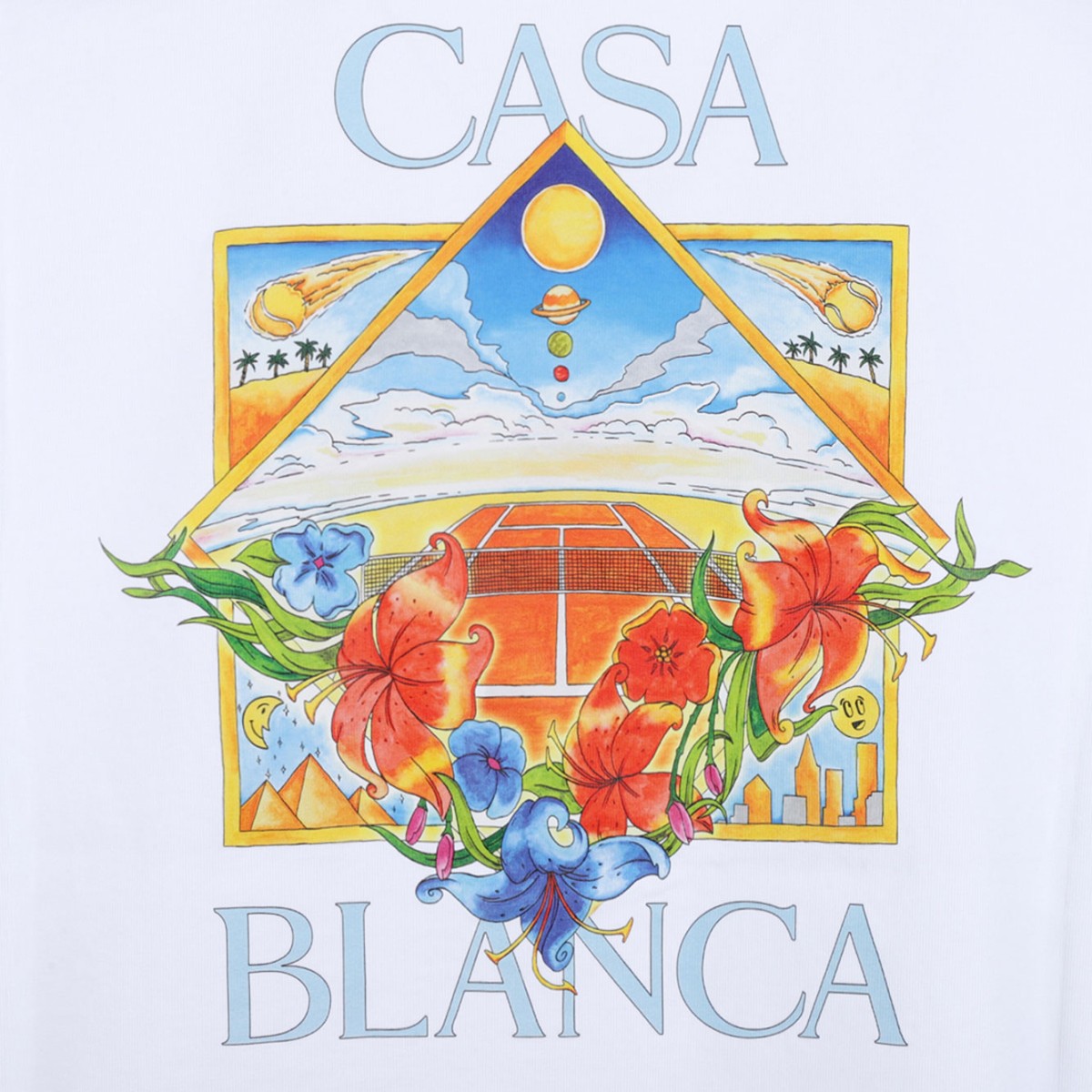 White Graphic Print T-Shirt