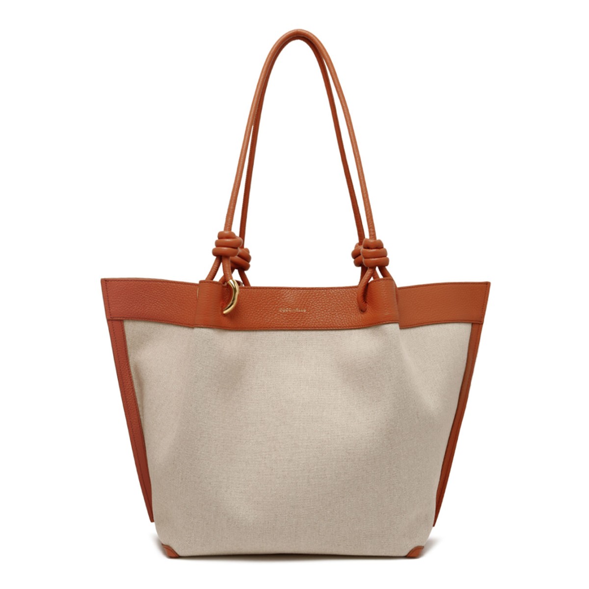 Natural and Crab Canvas Tote Bag