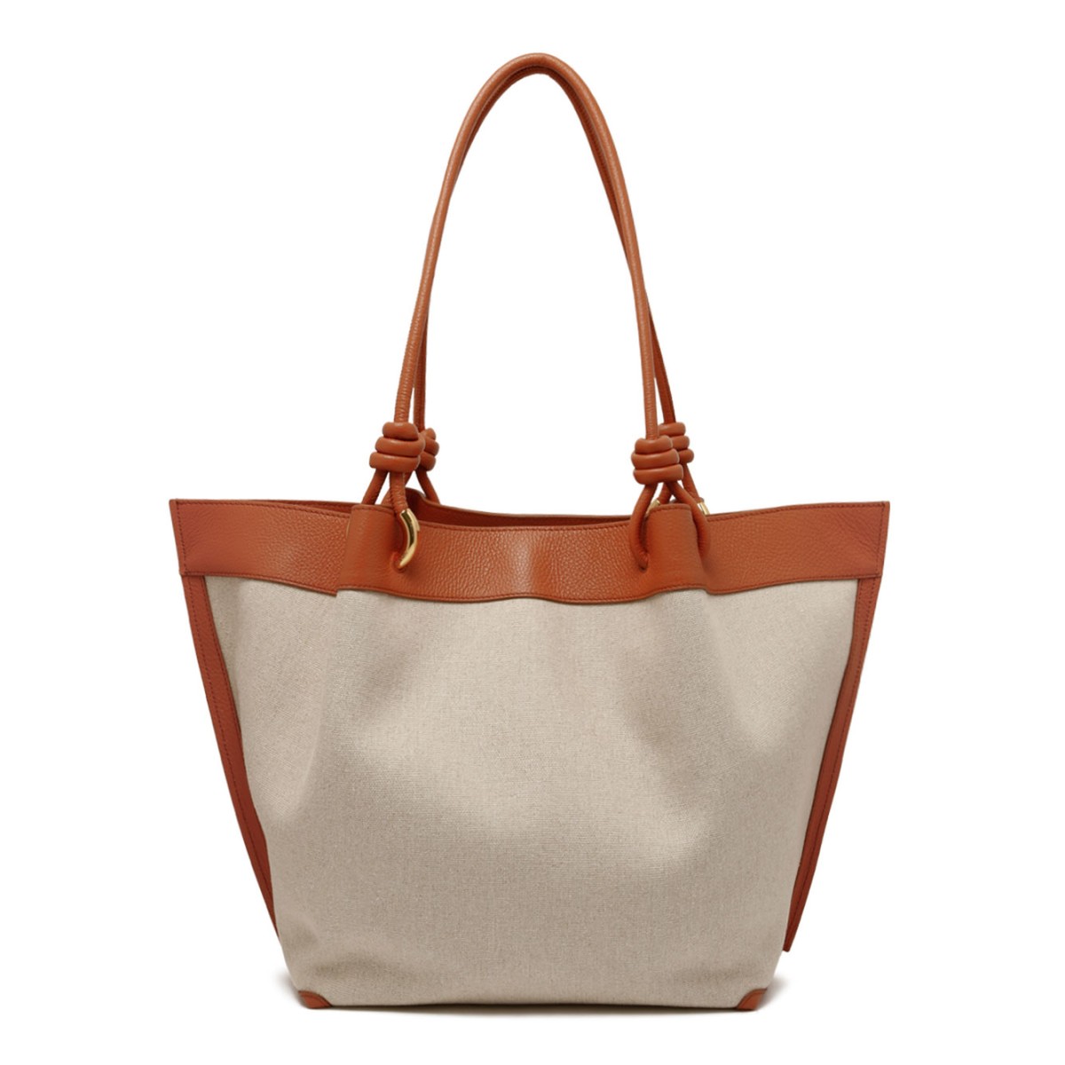 Natural and Crab Canvas Tote Bag