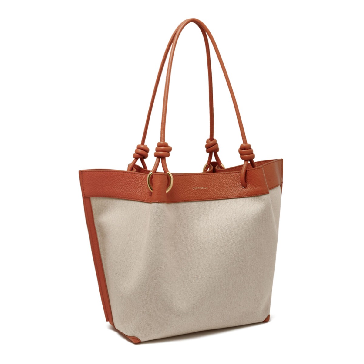 Natural and Crab Canvas Tote Bag