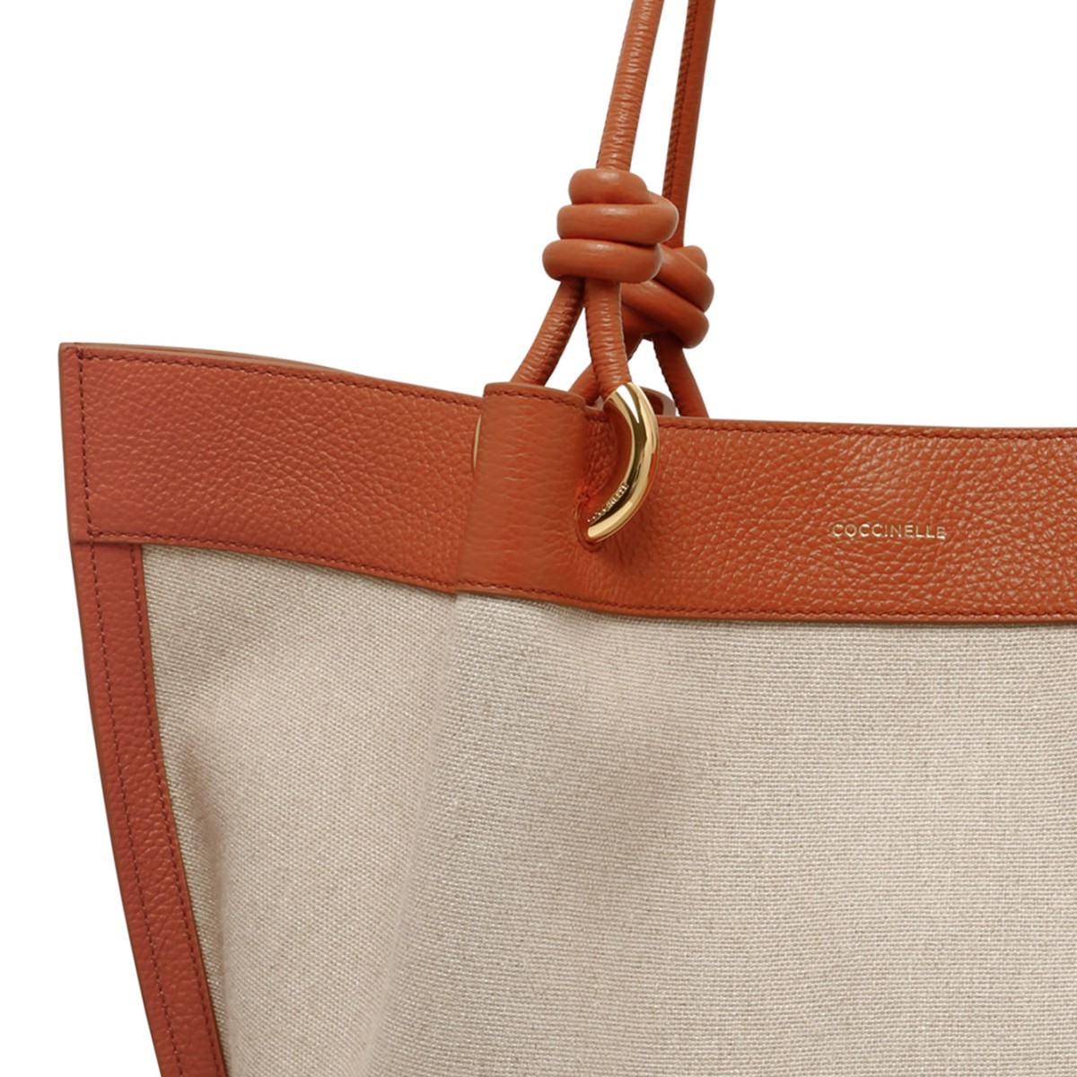 Natural and Crab Canvas Tote Bag