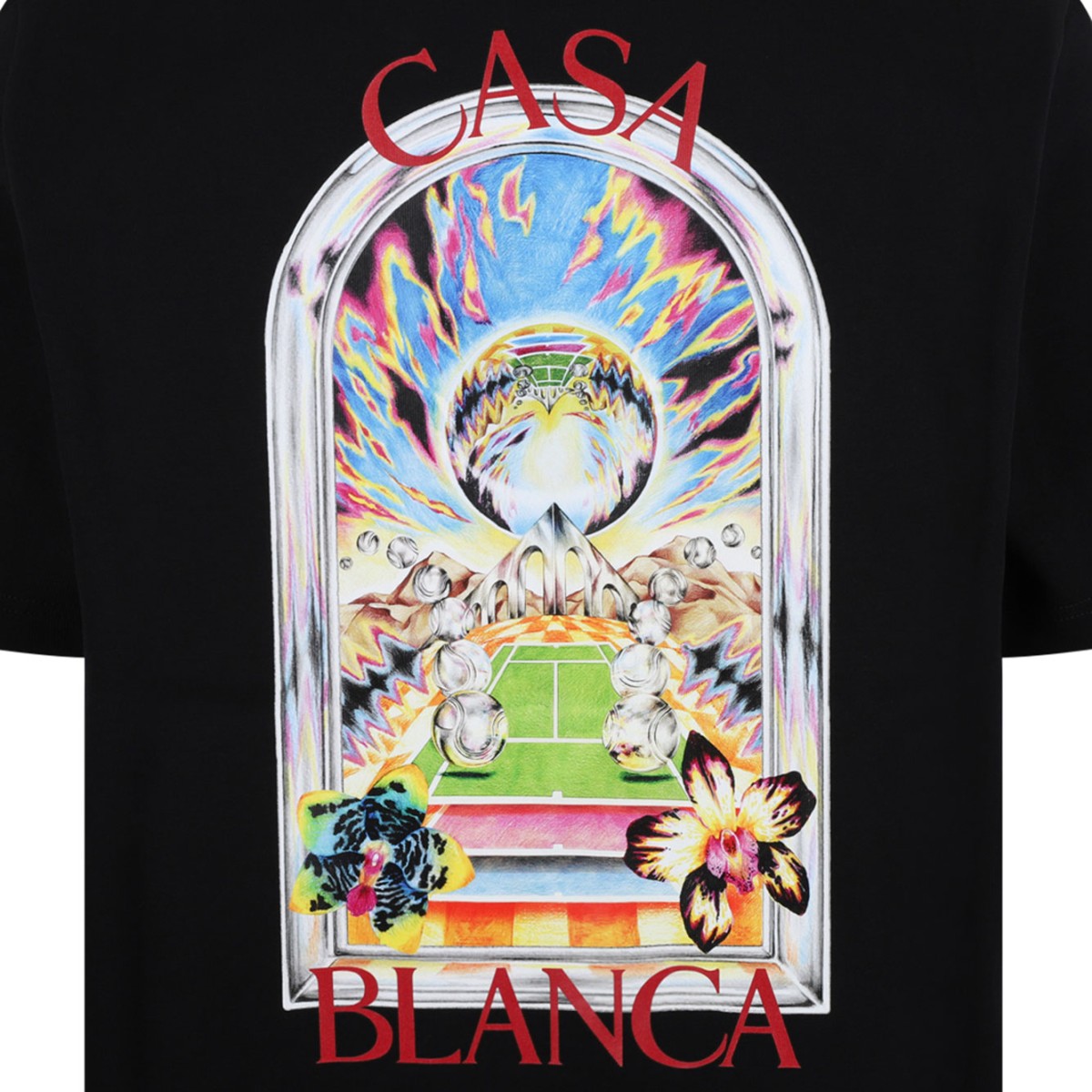 Black Graphic Print T-Shirt