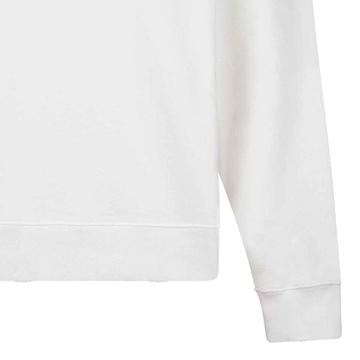 Boxy White Sweatshirt